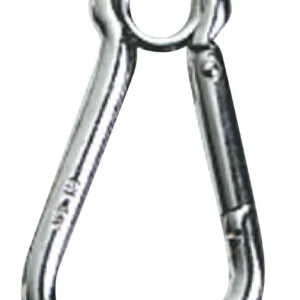 Moschettone inox grande con occhio 23 mm
