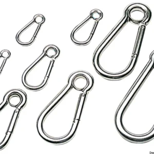 Moschettone inox occhio mm 7