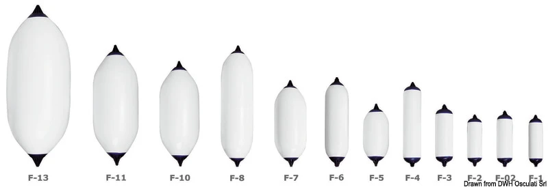 Parabordo Polyform F2 testa nera