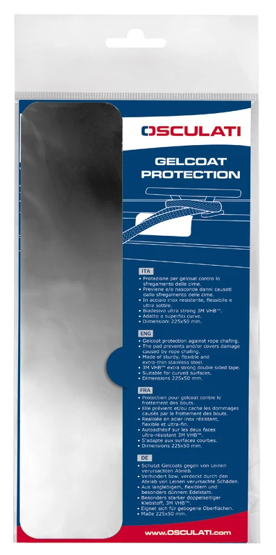 Protezione adesiva sfregamento inox 50 x 150 mm
