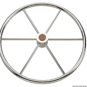 Timone ruota inox 5razze 900mm