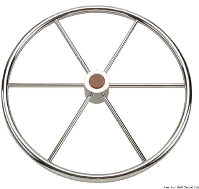 Timone ruota inox 5razze 900mm