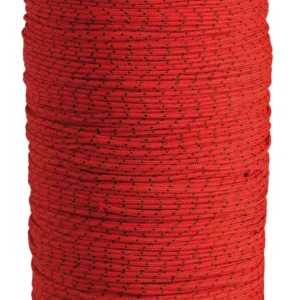 Treccia fluorescente mm 4 rossa