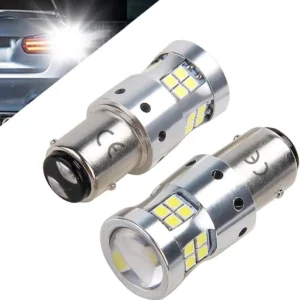 1157 BAY15D P21/5W LED 12v 24v 30v Auto Moto Lampadine Luminoso Eccellente, Con Lente Proiettore 8w 6000K Bianco, per luce...
