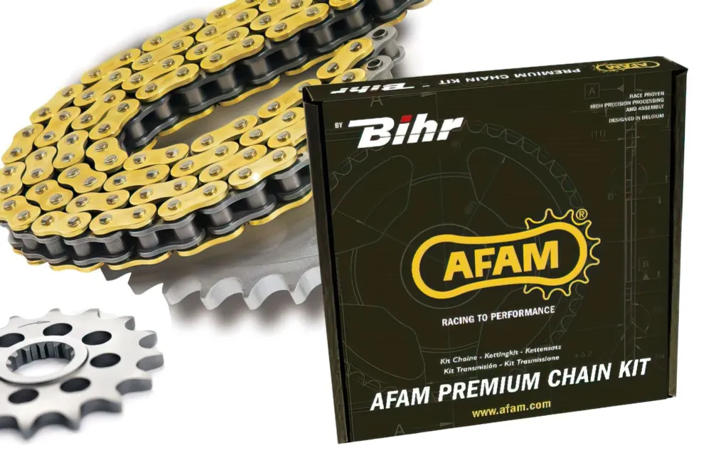 48010235 Kit catena Afam 520 MX4 KX 125 12 / 49