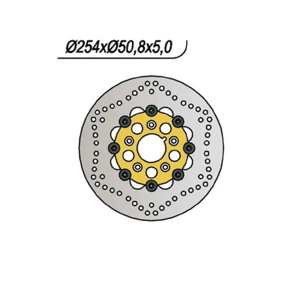 NG 695 Disco Freno HARLEY DAVIDSON All Dyna Glide models 0 CC 73