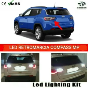 COPPIA LUCI RETROMARCIA LED JEEP COMPASS MP T20 CANBUS 6000K Ac Accessori Auto
