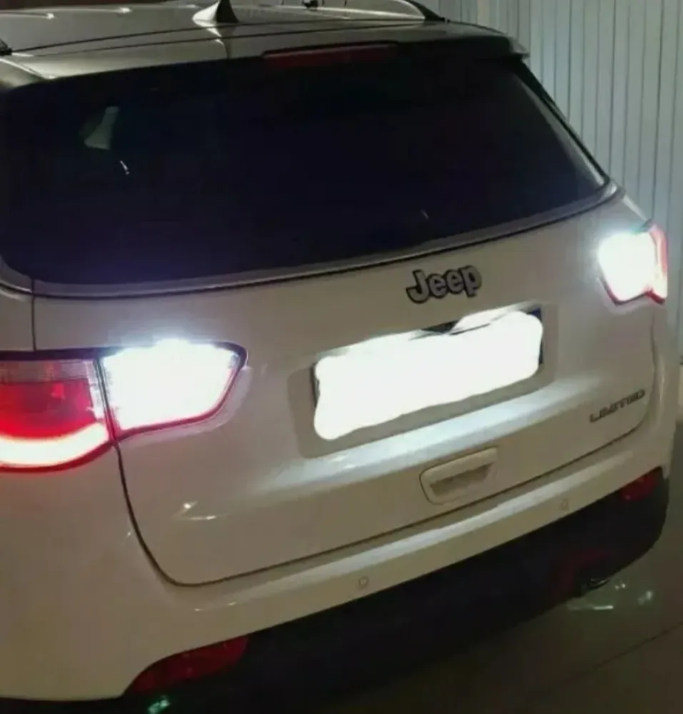 COPPIA LUCI RETROMARCIA LED JEEP COMPASS MP T20 CANBUS 6000K Ac Accessori Auto