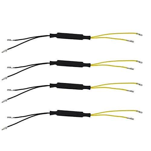 4 adattatori di resistenza per frecce LED moto, scooter, quad, 12 V