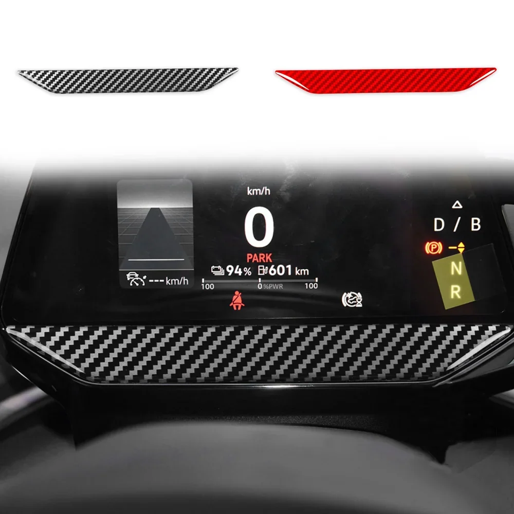 Adesivo decorativo per il pannello della plancia fibra di carbonio per VW ID.4 2021-2023