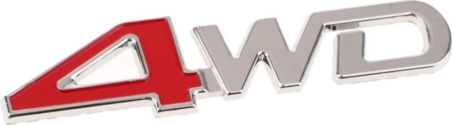 Adesivo Decorazione 3d Metallo Cromato Per Auto Figura Stemma 4wd Sticker