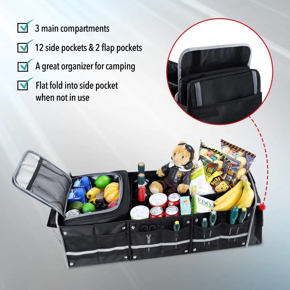 Ampio organizer per bagagliaio impermeabile per Tesla Models S, X, 3, Y e Cybertruck