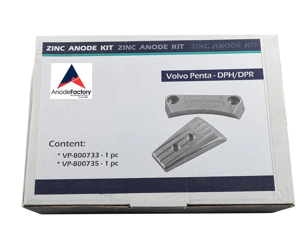 Anodo di zinco Volvo, kit tipo DPH / DPR, motore
