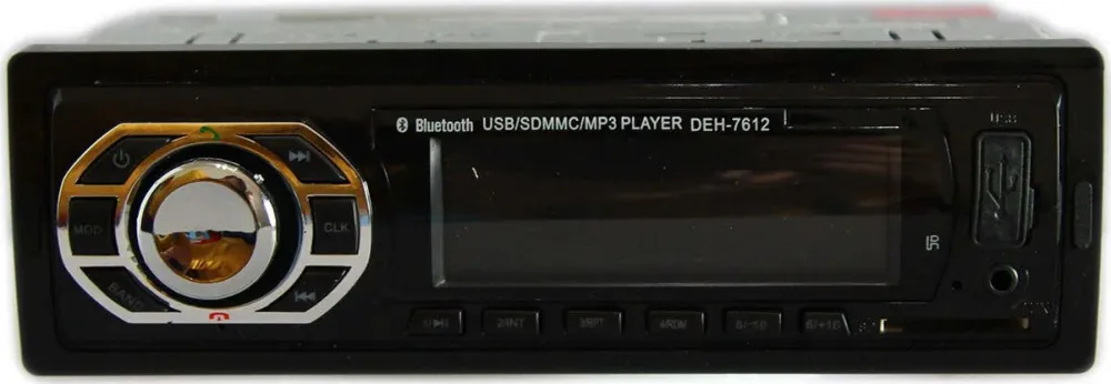 Autoradio Stereo Auto Bluetooth Fm Lettore Mp3 Usb Sd Aux Lcd 60wx4 Deh-7612
