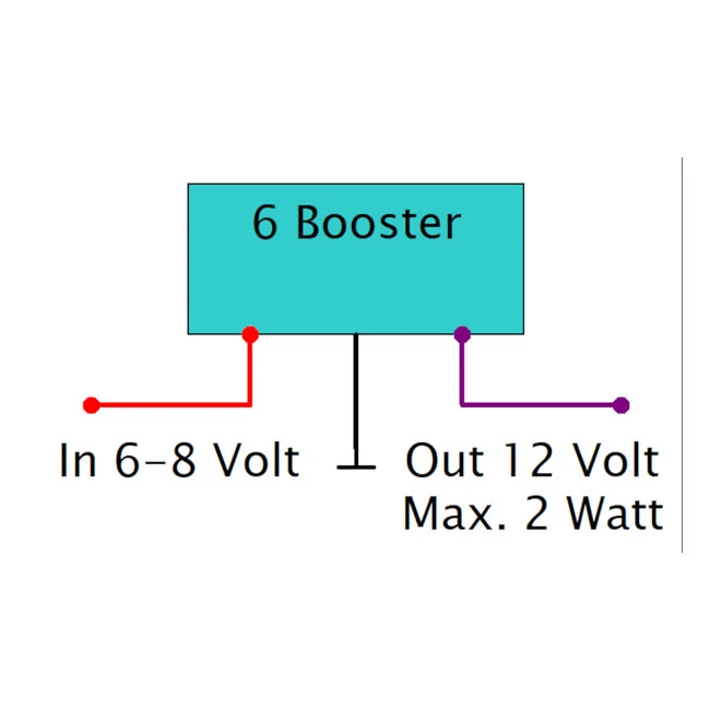 Axel Joost Elektronik 6 Booster Convertitore da 6V 12V
