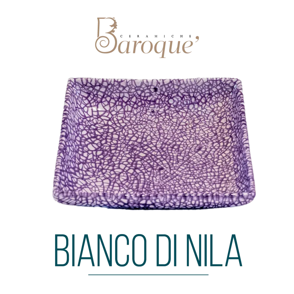 Piatto Quadrato Bianco di Nila Baroquè