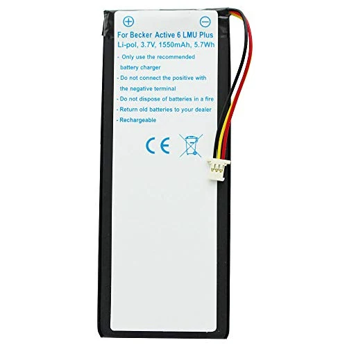 Batteria adatta per Becker Active 6 LMU Plus batteria 334517373442,...