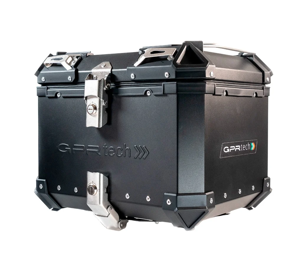 BAULETTO GPR TECH DUKE 390 2017/2020 E4 TOP CASE ALPI-TECH 45 LT. BLACK BAULETTO TOP CASE ALLUMINIO, COLORE NERO CON PIAST...