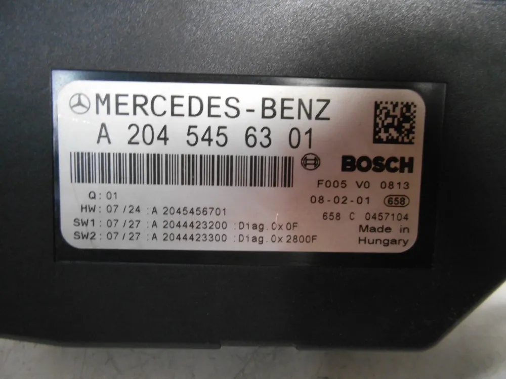 Body Computer SAM Anteriore Mercedes W204 C200 2.2 100kw 2008 A2045456301