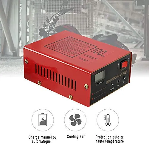 Caricatore di batteria al piombo per auto moto 10 12 V/24 V 140 W...