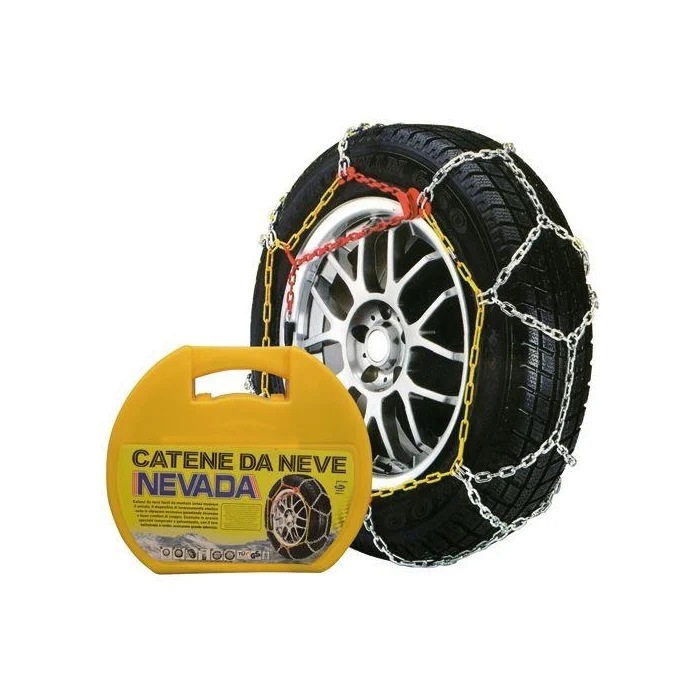 CATENA DA NEVE per AUTO Mod. NEVADA 100 Maglia 9 mm Acciaio temperato Omologate