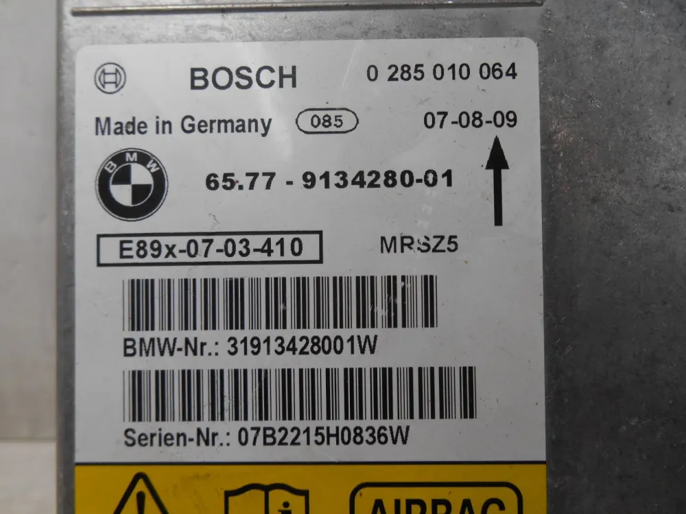 Centralina Airbag BMW E87 120D 2007 65.77-9134280-01 0285010064 Con Crash
