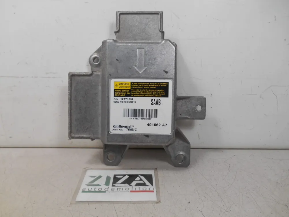 Centralina Airbag Saab 9-3 II SW 2009 12771237 NO CRASH