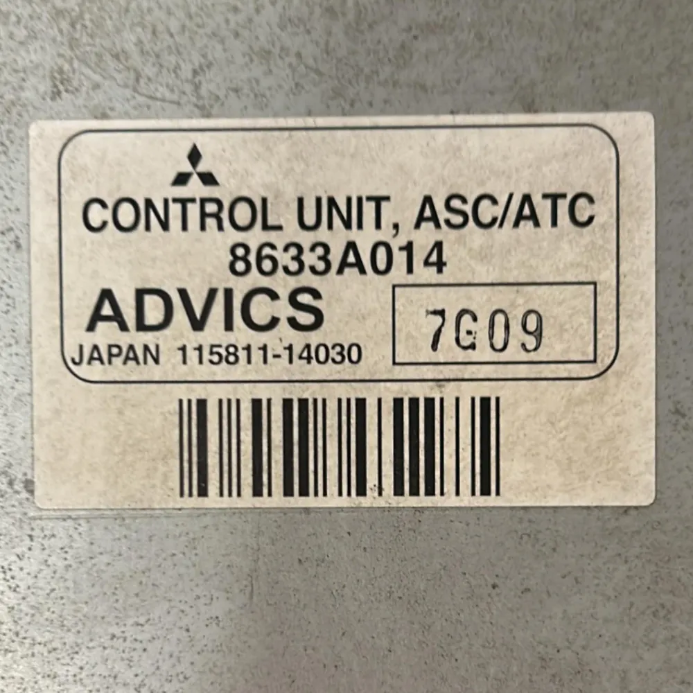 Centralina Controllo Di Trazione Mitsubishi Pajero (V80) cod.8633A014 3.2 Diesel (2006 > 2021)