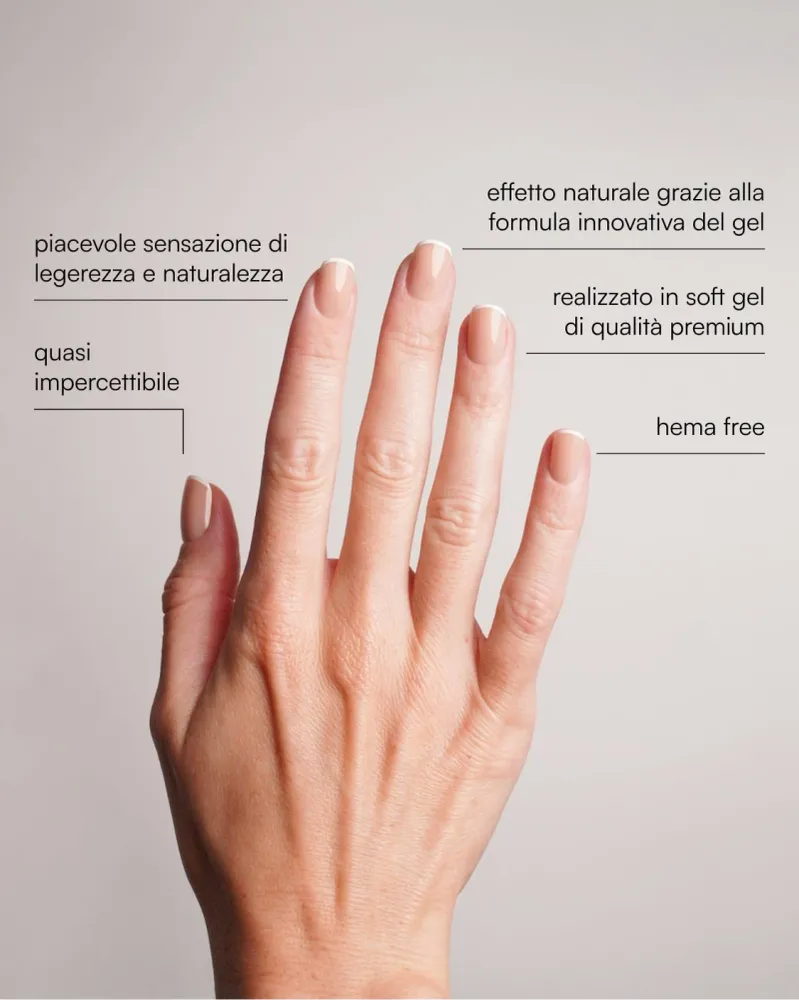 Classic French Extra Corte Quadrate Press Ons Soft Gel