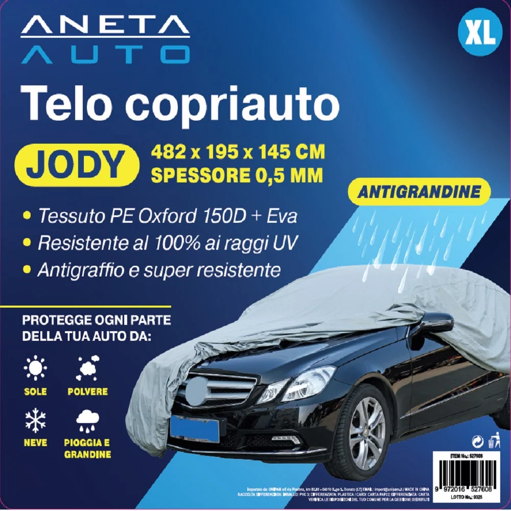 Copriauto Jody Antigrandine 482x195x145 Cm