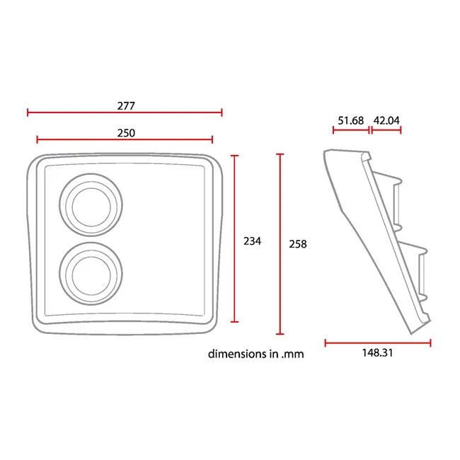 C-Racer Maschera universale per proiettore No6
