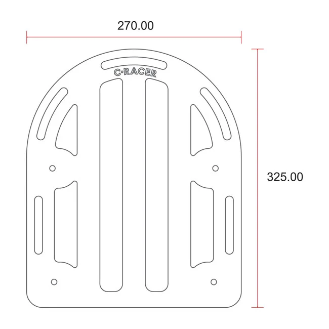 C-Racer Portapacchi universale per moto n. 1
