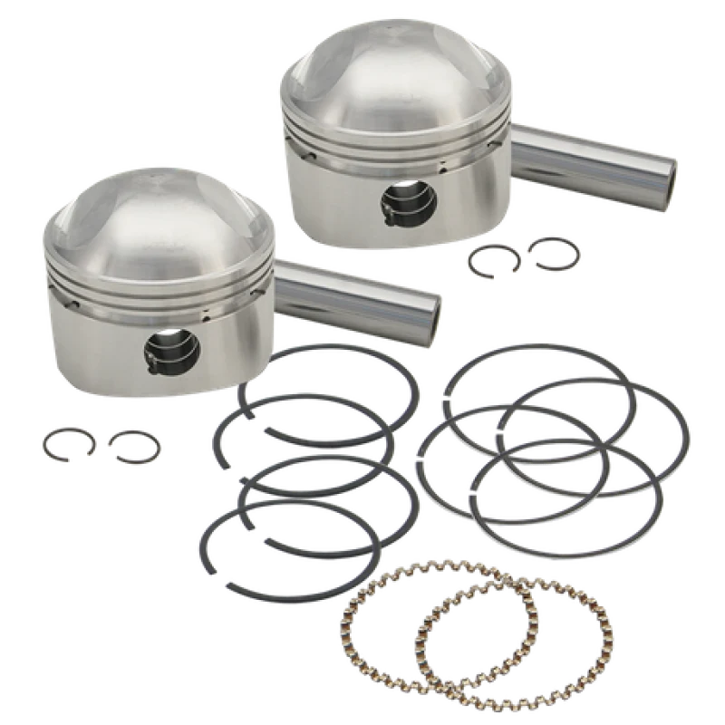 S&S Cycle 36-84 BT 3-7/16in x Up To 4-3/4in Stroke HC Piston Set - Standard