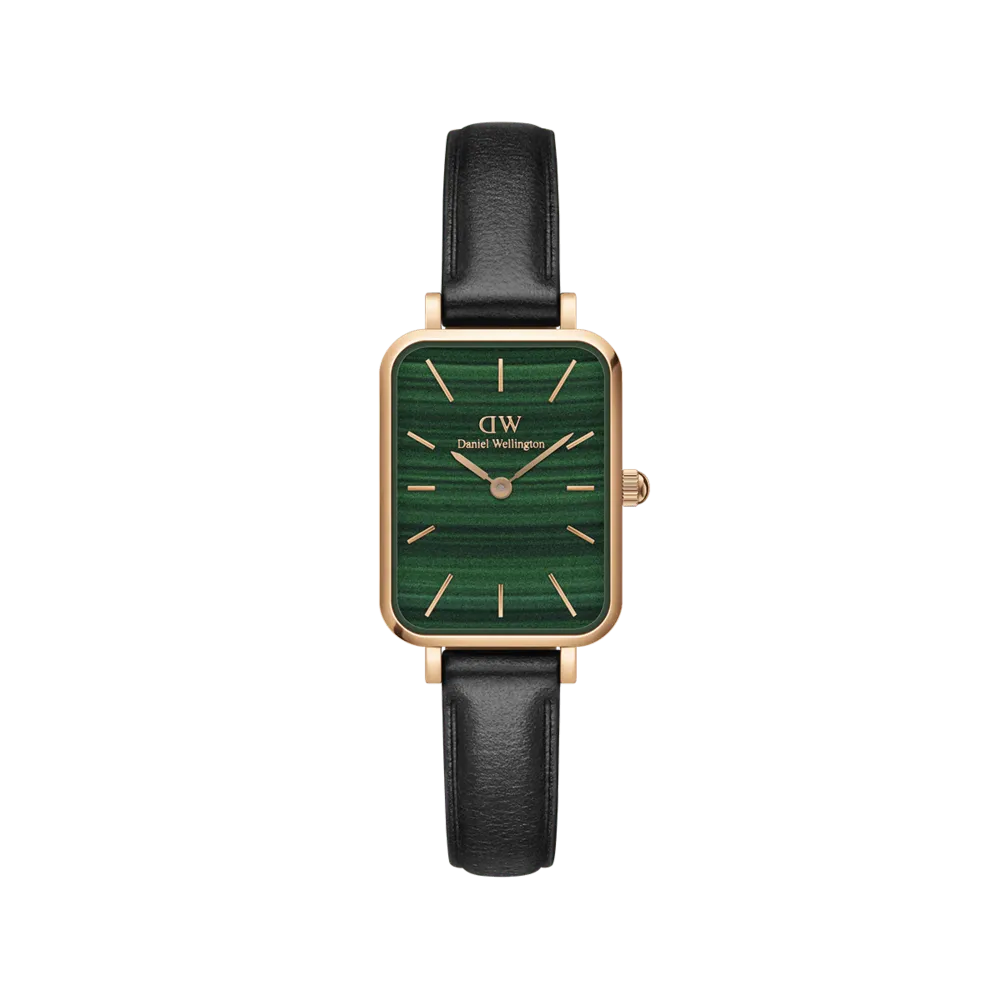 Quadro Pressed Sheffield Green Rose Gold Daniel Wellington