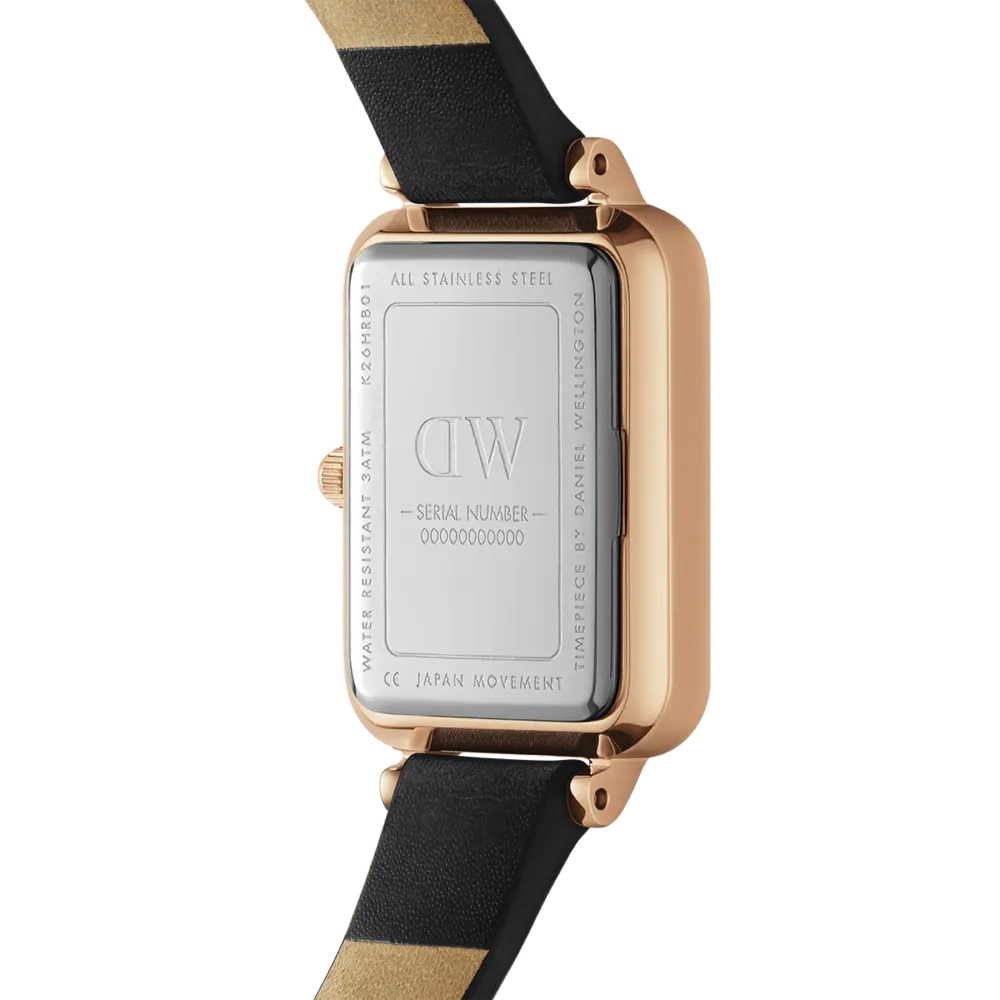 Quadro Pressed Sheffield Green Rose Gold Daniel Wellington