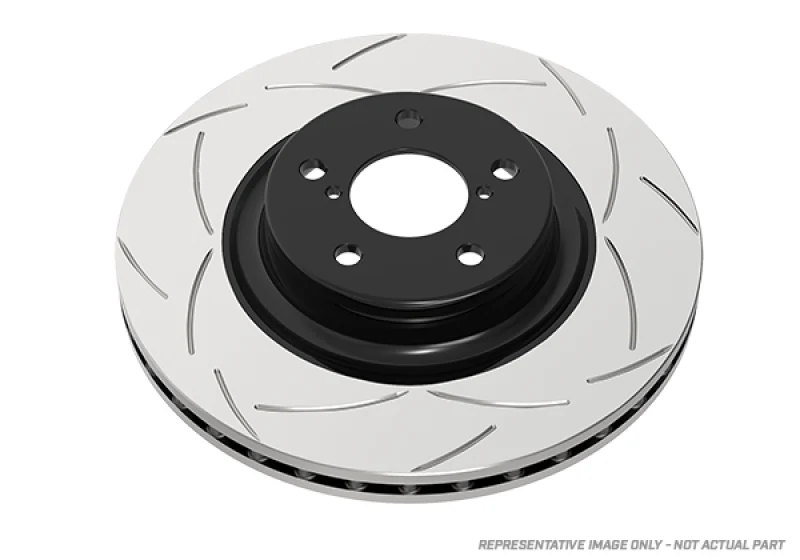 DBA 08-15 Mitsubishi EVO X Street T2 Slotted Front Brake Rotor