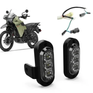 Kit indicatori di direzione T3 montati su forcella plug-and-play per Kawasaki KLR650 DENALI Electronics