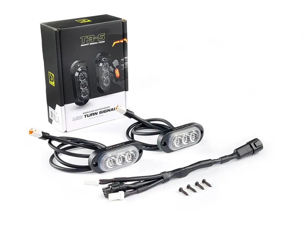 T3-S™ Indicatori di Direzione Intelligenti e Luci Diurne per Moto – Posteriore DENALI ELECTRONICS