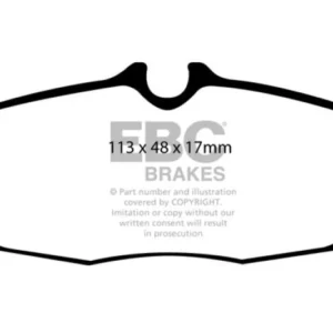 EBC 05-10 Ford Mustang 4.0 Redstuff Rear Brake Pads