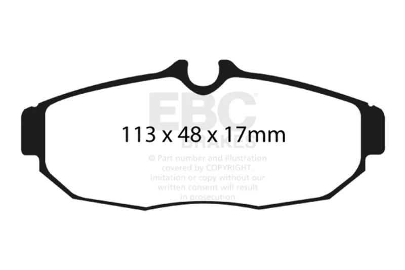 EBC 05-10 Ford Mustang 4.0 Redstuff Rear Brake Pads