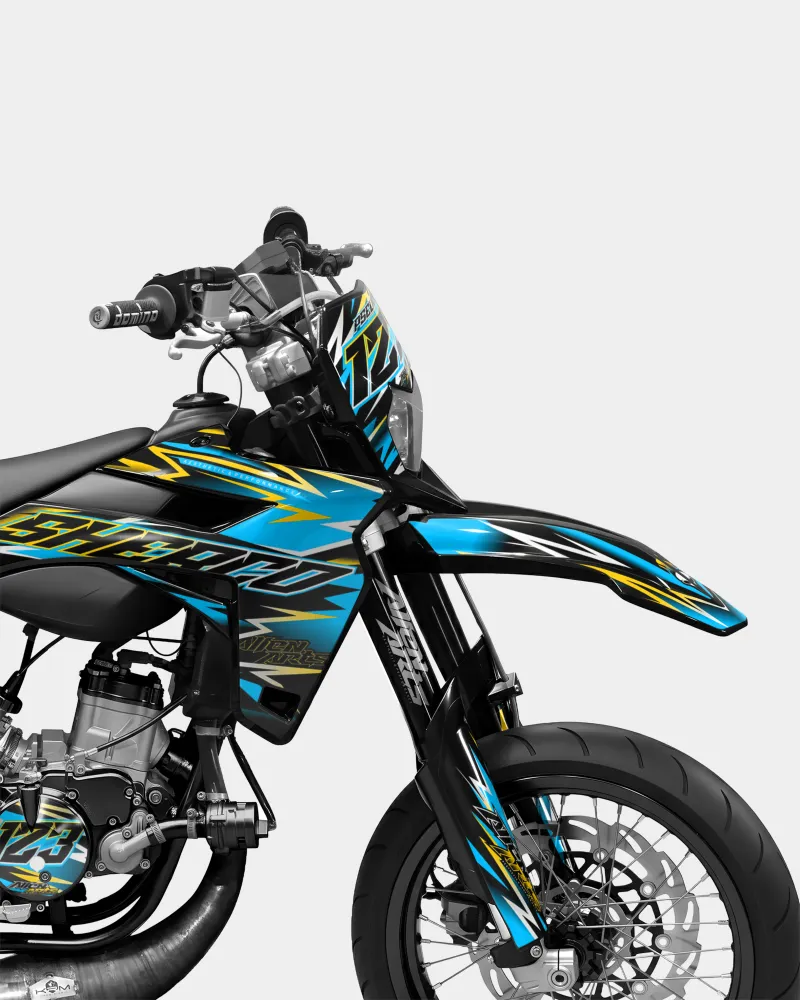 ECLAT - Kit decorativo SHERCO 50cc - Blu