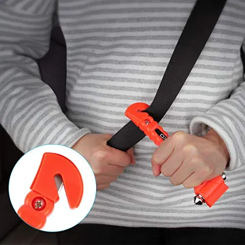 ELZO Martello di Emergenza Auto per Rompere Finestra e Tagliare Le...
