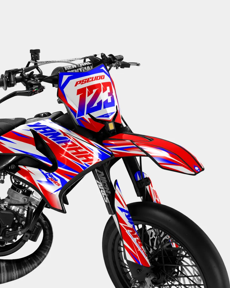 FABLE - Kit decorativo YAMAHA DT 50cc - Rosso Blu