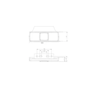 Fanale di ingombro LED arancione 12-30V