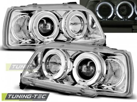 Fari Anteriori RENAULT CLIO 06.90-95 ANGEL EYES CHROME