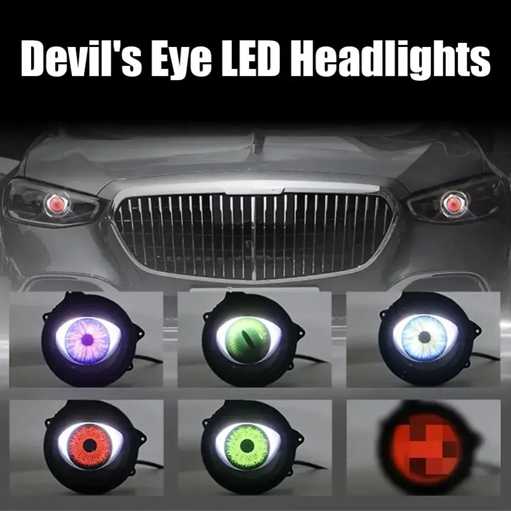 Fari Dinamici LED Occhio di Demone con Telecomando - Adattabile Universale per Auto, Camion, Motocicli e SUV