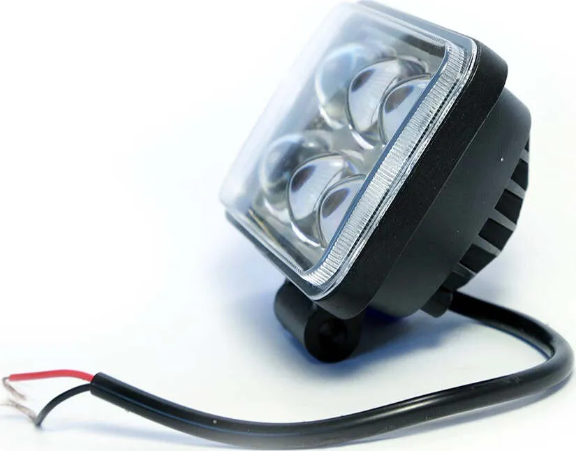 Faro Lampada Supplementare Profondita' 12v 6 Led Luce Bianca 18w Moto Scooter