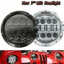 FARO LED ANTERIORE 7' 80W ABB./ANABB.ADATTO PER MOTO/JEEP