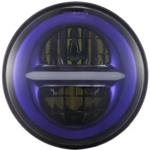 FARO LED 7" BIG HOUSING - ANTERIORE SFONDO BLUE