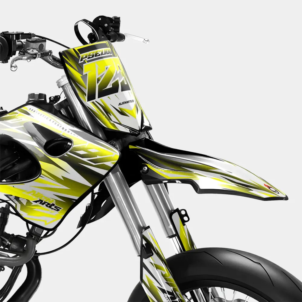 FIKA - Kit decorativo DERBI 50cc - Giallo